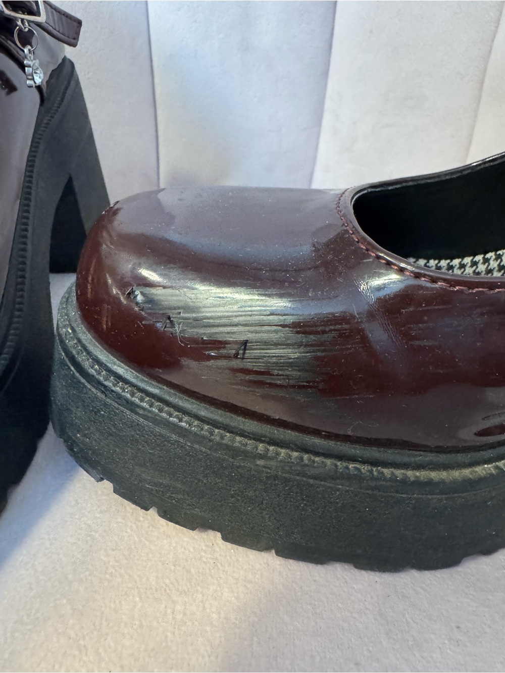 Maroon Mary Janes - Picture 6 of 6